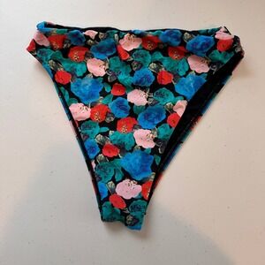 VIX Paula Hermanny 'Bella' Gigi High Waist Floral Bikini Bottoms Med $92